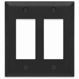 BLK 2Rocker Wall Plate