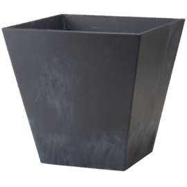 10" BLK SQ Ella Planter