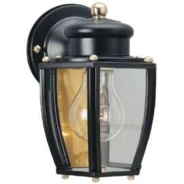 6" BLK Wall Lantern