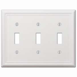 WHT 3Tog Wall Plate