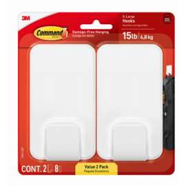 2PK XL 15LB WHT Hook