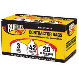 20PK 42GAL CLR Cont Bag