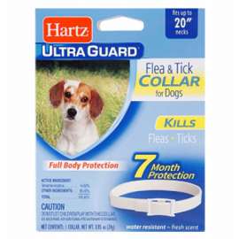 20" WHT Dog Flea Collar