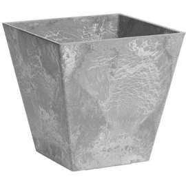 10" GRY SQ Ella Planter
