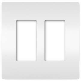 WHT 2G Plas Wall Plate