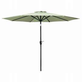 FS 9' STL GRN Umbrella