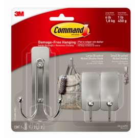 3PK LG/SM BN Hook