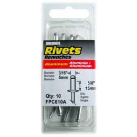 10PK XL ALU Rivet