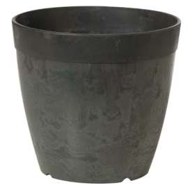6" BLK Dol RND Planter