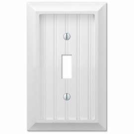 WHT 1Tog Wall Plate