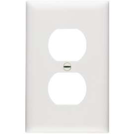 WHT 1G 1DPLX Wall Plate