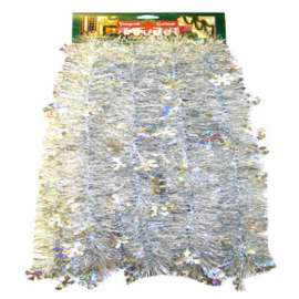 SLV Snowflakes Garland