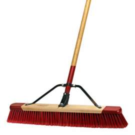 24" MED Debr Push Broom