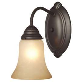 1LGT BRZ Wall Fixture