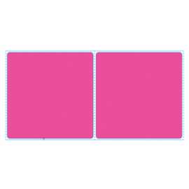 4x4 PNK Fanfold Label