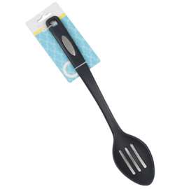 13.8" BLK Slot Spoon