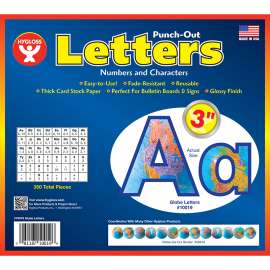 3" Punch-Out Letters, Globes