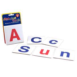 Combo Pack of Upper Case and Lower Case Alphabet Cards, 60 cards