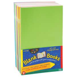Blank Paperback Books, 5.5" x 8.5", Assorted Colors, 10/Pack