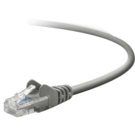 Belkin Cat5e Network Cable, RJ-45 Male Network, RJ-45 Male Network, 6ft, Gray