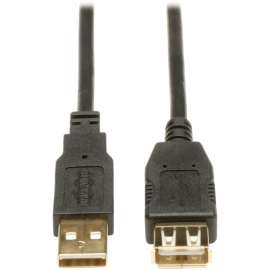 Tripp Lite 6ft USB 2.0 Hi-Speed Extension Cable Shielded A Male / Female, Type A Male USB, Type A Female USB, 6ft