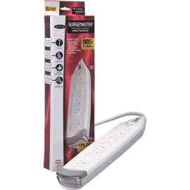 Belkin SurgeMaster Home Grade Surge Protector, 7 Outlets, 6-Foot Cord, 885 Joules, Receptacles: 7 x NEMA 5-15R, 885J