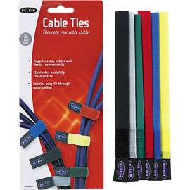 Belkin Cable Ties 8 Inch, Cable Tie, Black, 1 Pack