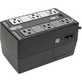 Tripp Lite UPS 350VA 180W Desktop Battery Back Up Compact LCD USB TEL/DSL, Ultra-compact Desk-mount, 4 Hour Recharge, 2 Minute Stand-by, 110 V AC Input