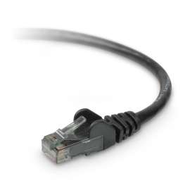 Belkin High Performance Cat. 6 Patch Cable, RJ-45 Male, Male, 6ft, Black