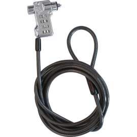 CODi 4 Digit Combination Cable Lock, 4-digit, Steel, Galvanized Steel, 6 ft