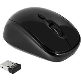Targus Wireless Optical Mouse, Optical, USB, Black, Gray