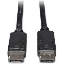 Tripp Lite DisplayPort Cable with Latching Connectors 4K 60 Hz (M/M) Black 3 ft. (0.91 m), (M/M) 3-ft.
