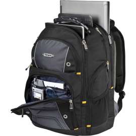 Targus Drifter II TSB239US Carrying Case Rugged (Backpack) for 17" Notebook - Black, Gray - Water Resistant Base, Scratch Resistant, Weather Resistant Bottom, Wear Resistant, Tear Resistant - Nylon, Mesh, Plastic Body - Shoulder Strap, Handle - 21.5
