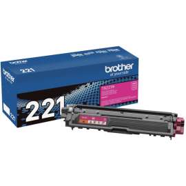 Brother Genuine TN221M Magenta Toner Cartridge, Laser, Standard Yield, 1400 Pages, Magenta