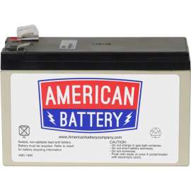 American Battery ABC Replacement Battery Cartridge, 7000 mAh, 12 V DC, Lead Acid, Hot Swappable