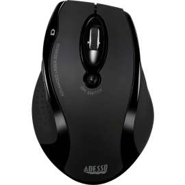 Adesso iMouse G25 Wireless Ergonomic Laser Mouse, Laser, Wireless, Radio Frequency, 2.40 GHz