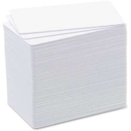 Evolis Badgy Thick PVC Plastic Cards, CR-80, 3 3/8" x 2 1/8", 100