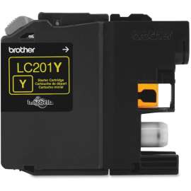 Brother Genuine Innobella LC201Y Yellow Ink Cartridge, Inkjet, Standard Yield, 260 Pages, Yellow