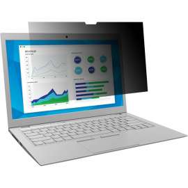 3M Privacy Filter for 14" Widescreen Laptop, For 14" Widescreen LCD Notebook, 16:9, Scratch Resistant, Fingerprint Resistant, Dust Resistant, Anti-glare