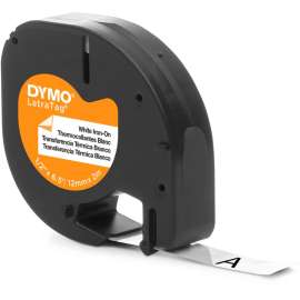 Dymo LetraTag 18771 Fabric Iron on Tape, 0.5" x 6.5', 1 x Roll