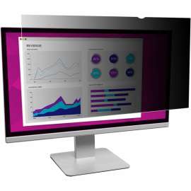 3M High Clarity Privacy Filter Black, Glossy, For 24" Widescreen LCD Monitor, 16:10, Scratch Resistant, Dust Resistant