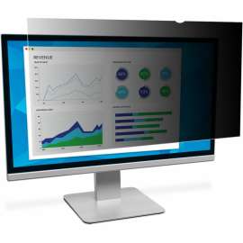 3M Privacy Screen Filter, For 21.5" Widescreen LCD Monitor, 16:9, Scratch Resistant, Fingerprint Resistant, Dust Resistant, Anti-glare