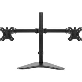 Fellowes Professional Series Freestanding Dual Horizontal Monitor Arm, Up to 27" Screen Support, 17.60 lb Load Capacity35" Width, Freestanding, Black