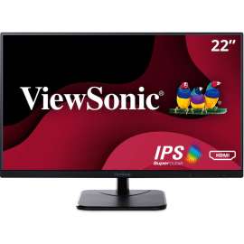 ViewSonic VA2256-MHD 22 Inch IPS 1080p Monitor with Ultra-Thin Bezels, HDMI, DisplayPort and VGA Inputs for Home and Office, 22" Monitor, IPS Technology, Full HD 1920 x 1080p, FreeSync