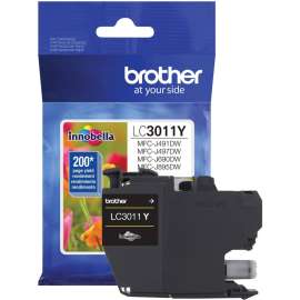 Brother LC3011Y Original Standard Yield Inkjet Ink Cartridge, Single Pack, Yellow, 1 Each, 200 Pages