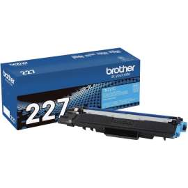 Brother Genuine TN-227C High Yield Cyan Toner Cartridge, 2300 Pages