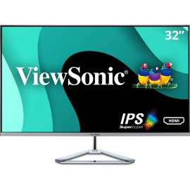 ViewSonic VX3276-MHD 32 Inch 1080p Widescreen IPS Monitor with Ultra-Thin Bezels, Screen Split Capability HDMI and DisplayPort, 32" Monitor, IPS Panel, Full HD 1920 x 1080px Resolution, 250 Nit