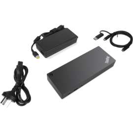 Lenovo - Open Source ThinkPad Hybrid USB-C with USB-A Dock - for Notebook - 135 W - USB Type C - 6 x USB Ports - 2 x USB 2.0 - Network (RJ-45) - HDMI - DisplayPort - Audio Line Out - Wired