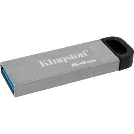 Kingston DataTraveler Kyson 64GB USB 3.2 (Gen 1) Type A Flash Drive, 64 GB, USB 3.2 (Gen 1) Type A, 200 MB/s Read Speed, Silver