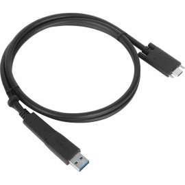 Targus 1M USB-C Male with Screw to USB-C Male Cable with USB-A Tether, 3.28 ft USB/USB-C Data Transfer Cable for Dock, Tablet, Notebook, First End: 1 x USB Type C, Male, Second End: 1 x USB Type C